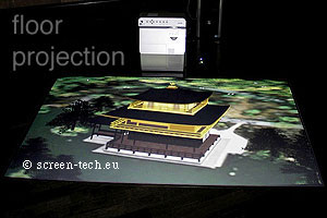 SANYO - proyector con pantalla de proyección Screen-Tech